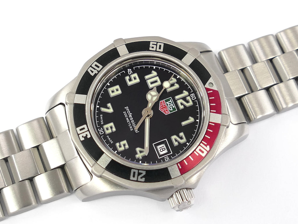 TAG Heuer 2000 Professional Sport Black Dial WM1312 Date Coke Bezel