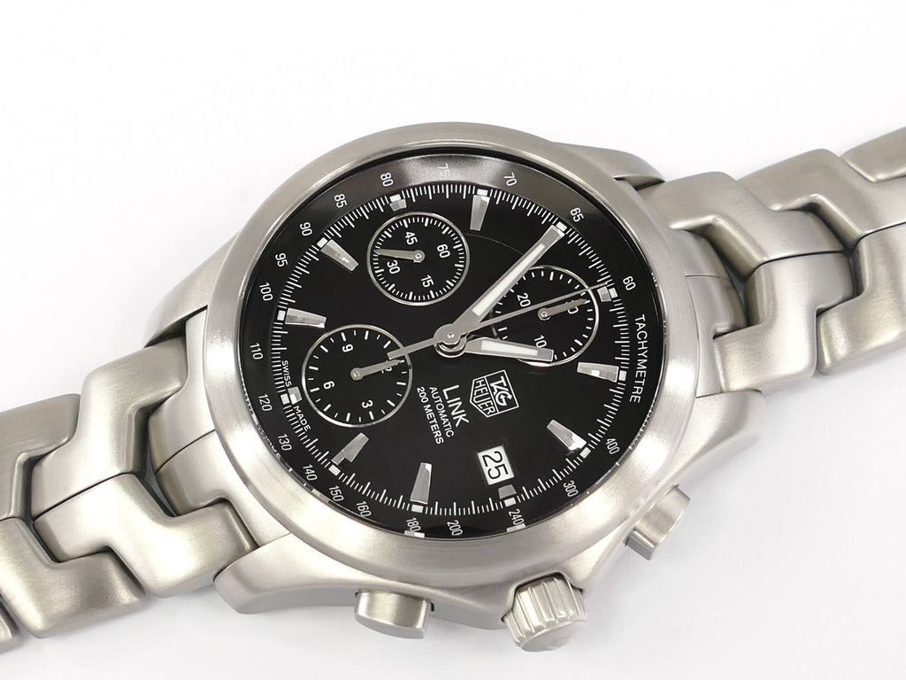 TAG Heuer Link Chronograph Black Dial CJF2110.BA0576 with date