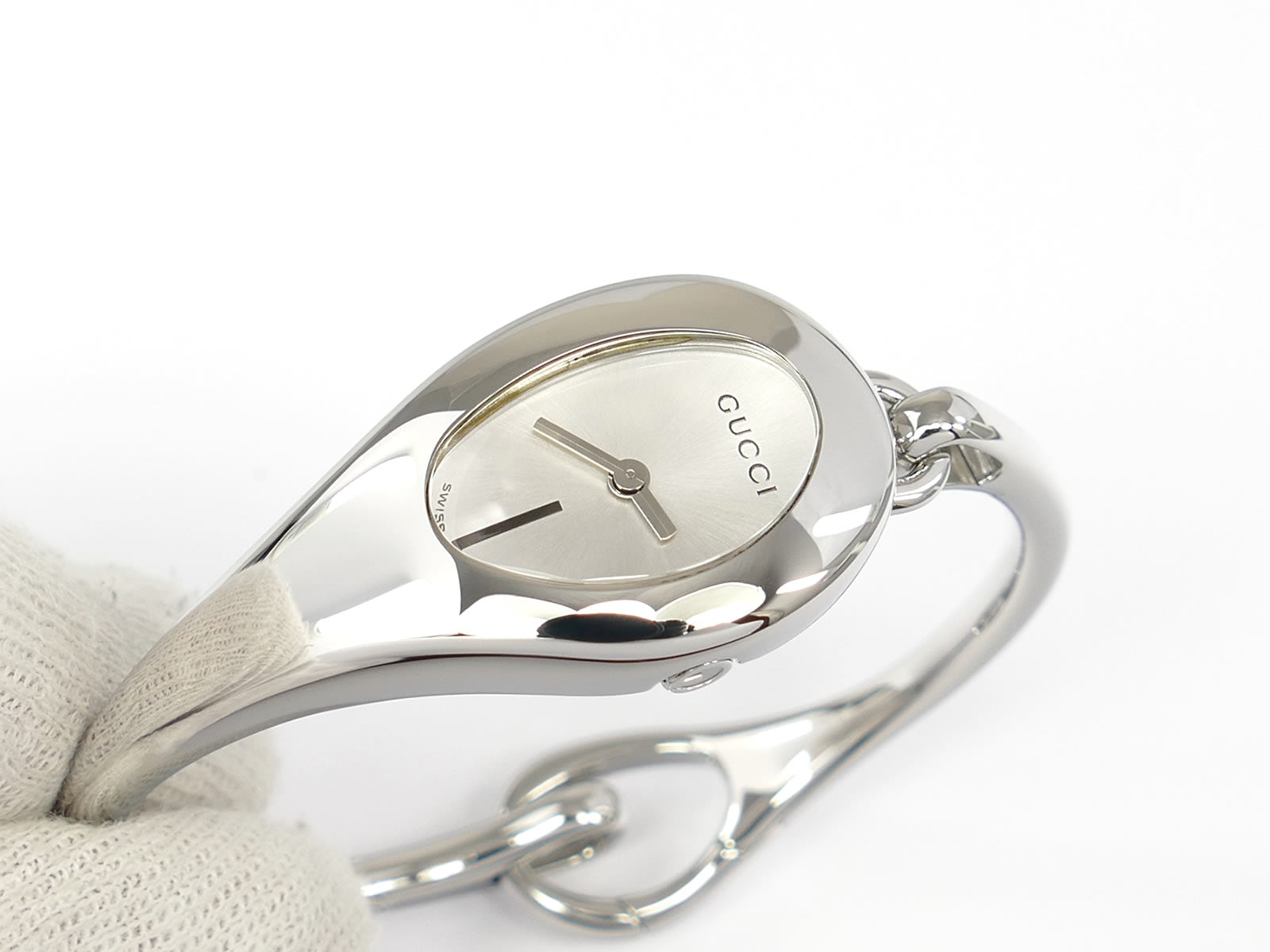 Gucci Horsebit 103 Silver Dial YA103505 sunburst dial