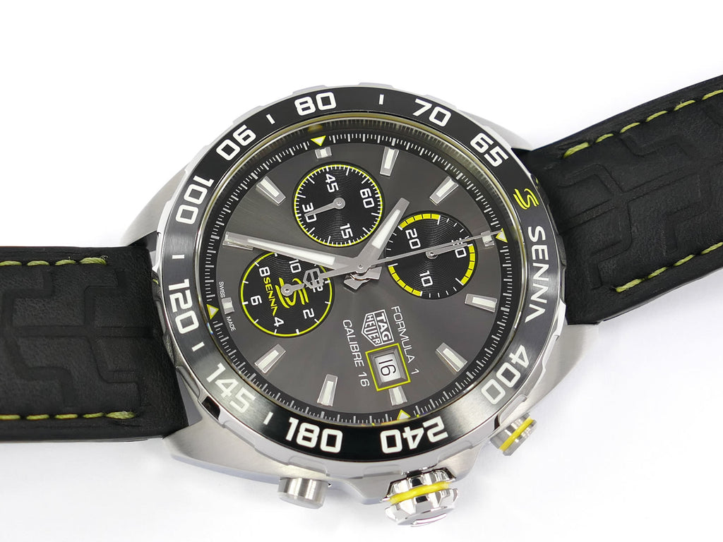 TAG Heuer Formula 1 Senna Edition CAZ201B.FC6487 Ceramic Tachymeter bezel