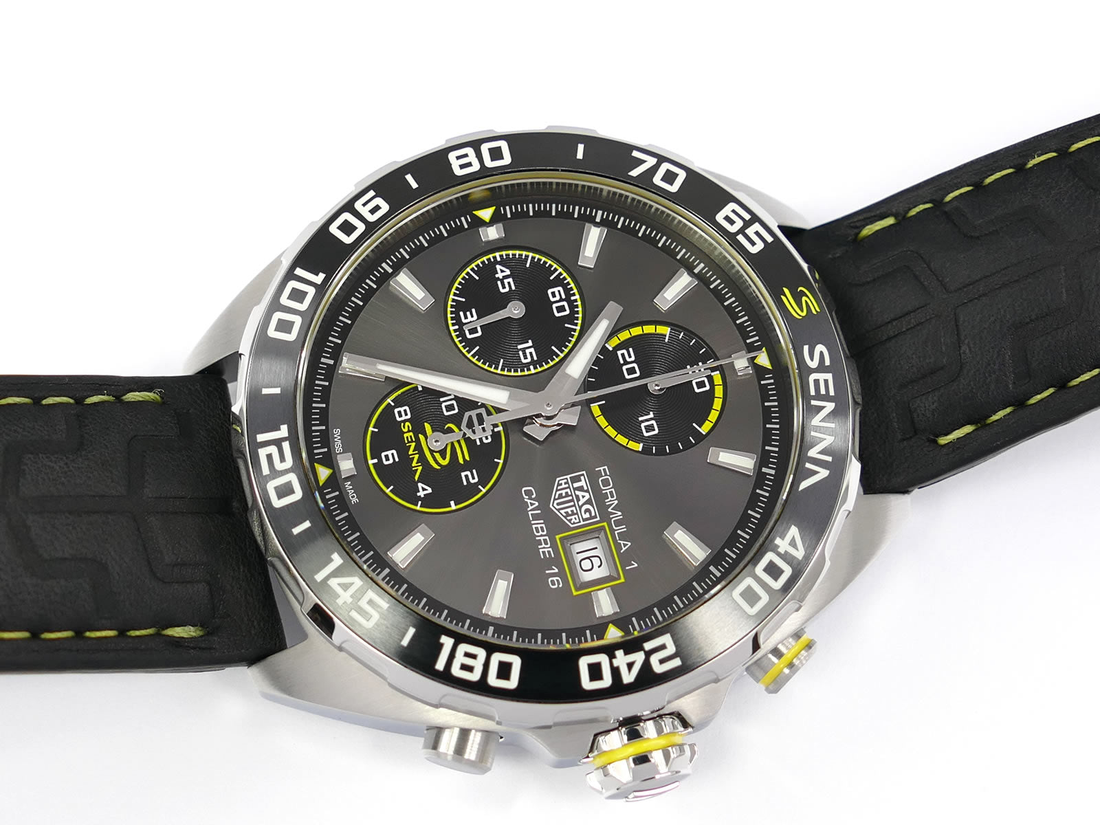 TAG Heuer Formula 1 Senna Edition CAZ201B.FC6487 Ceramic Tachymeter bezel