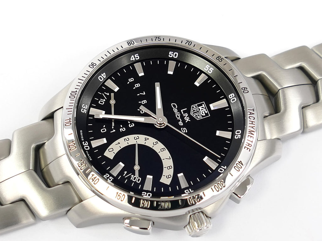 TAG Heuer Link Calibre S Black Dial Chronograph CJF7110.BA0587 Date