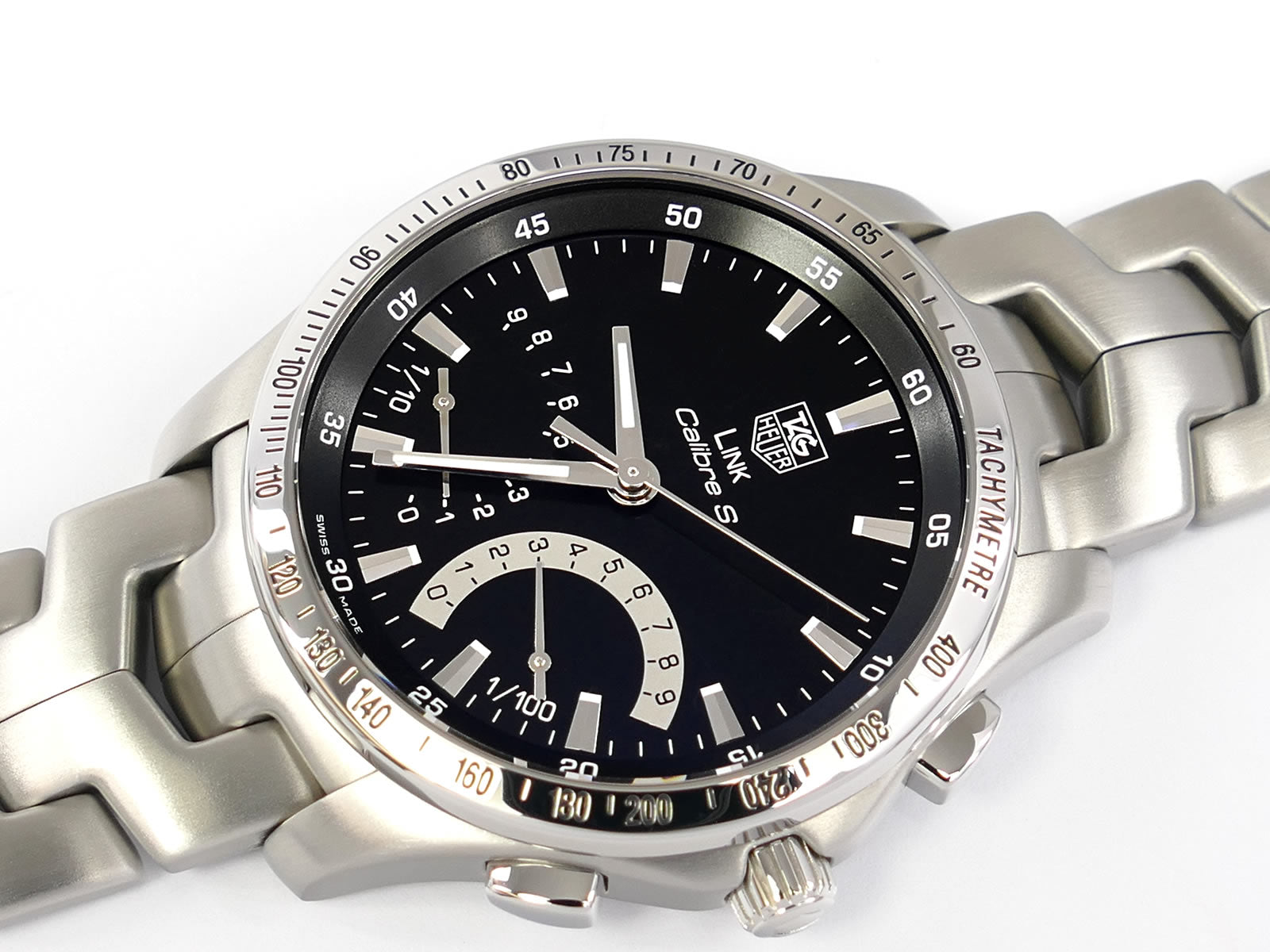 TAG Heuer Link Calibre S Black Dial Chronograph CJF7110.BA0587 Date