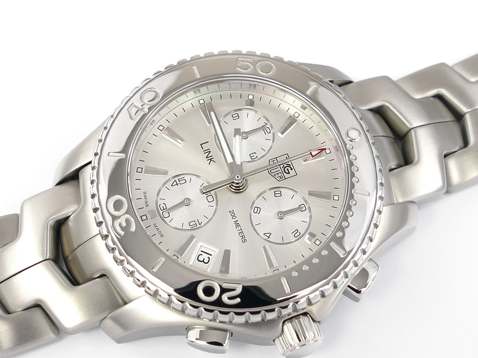 TAG Heuer Link Chronograph Silver Dial CJ1111.BA0576 Date