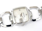 White Mother of Pearl 3 Diamonds Square YA125502 G-Gucci 125.5
