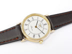 Longines Présence White Roman Numeral Dial 18k Gold Plated 153.6798