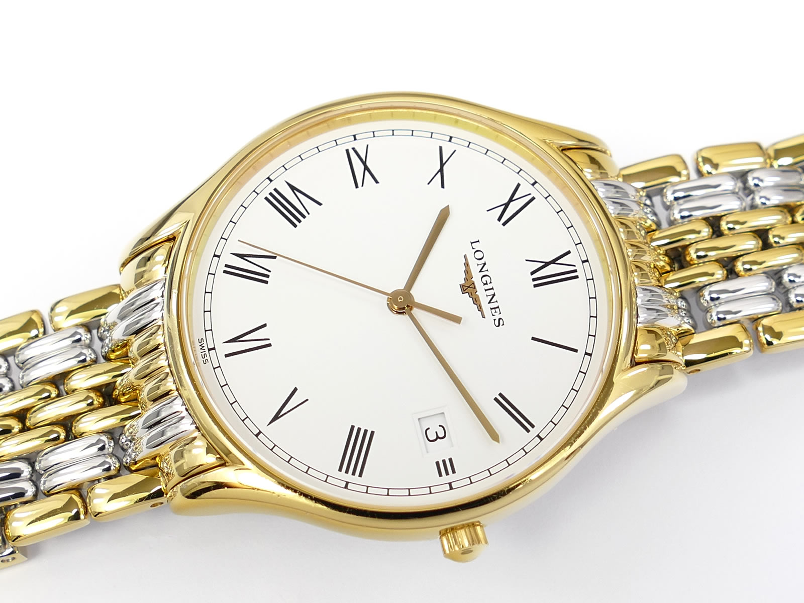 Longines Lyre White Dial Gold PVD case L4.759.2.11.7