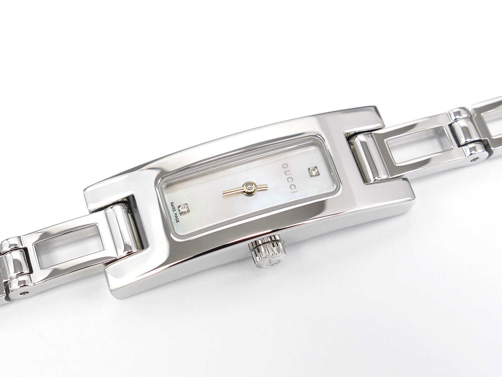 Gucci 3900L White Mother of Pearl Dial Stainless Steel