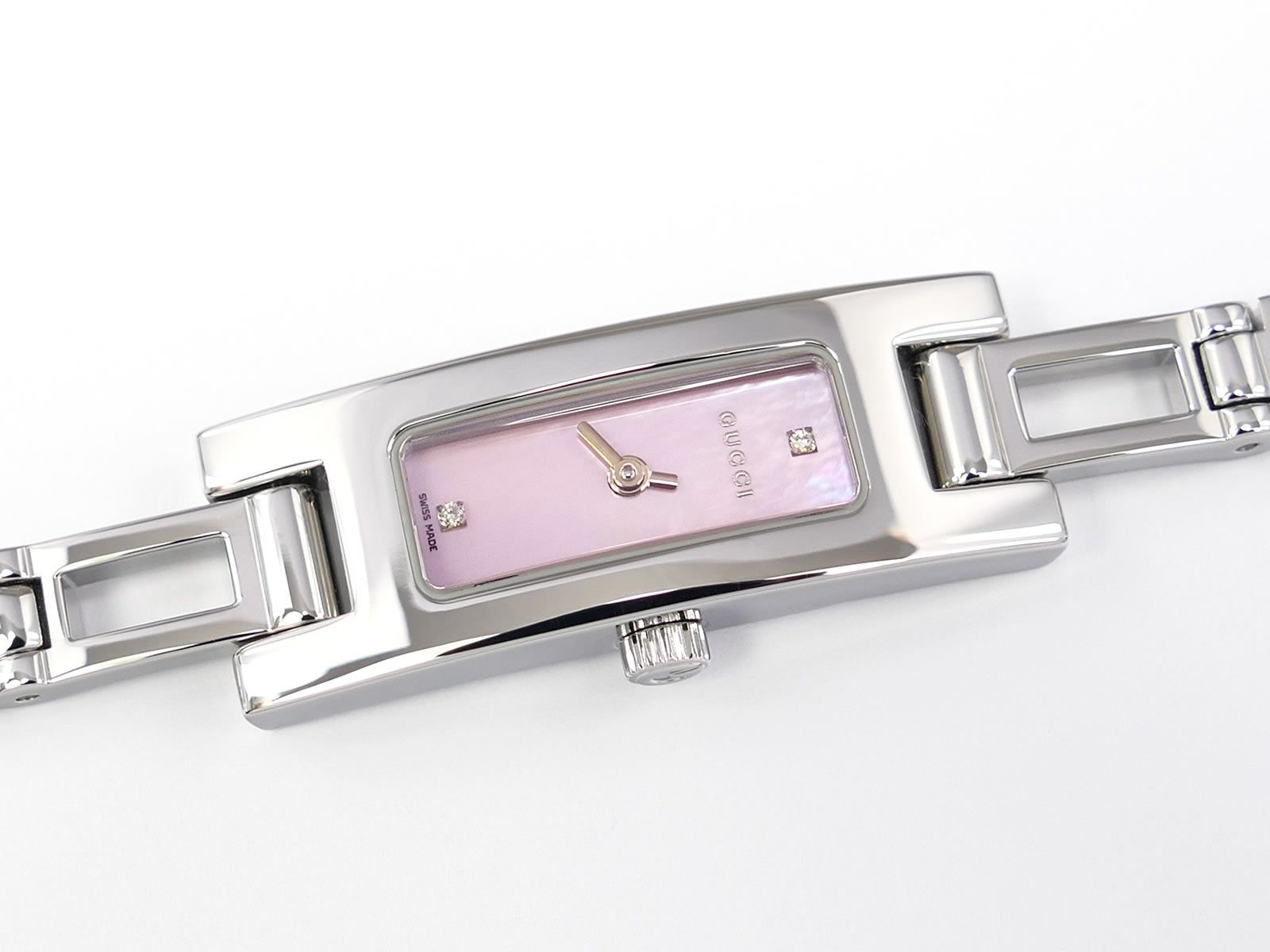 Gucci 3900L Rectangular Dial with 2 Diamonds