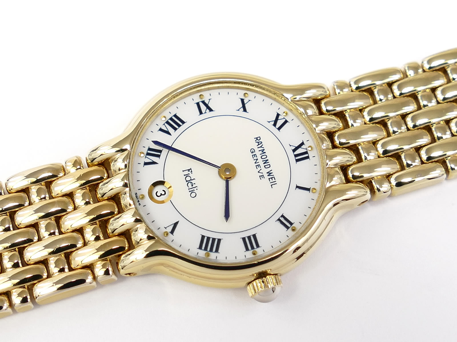 Raymond Weil Fidélio 18k Gold Plated 4702 Roman Numerals & Date