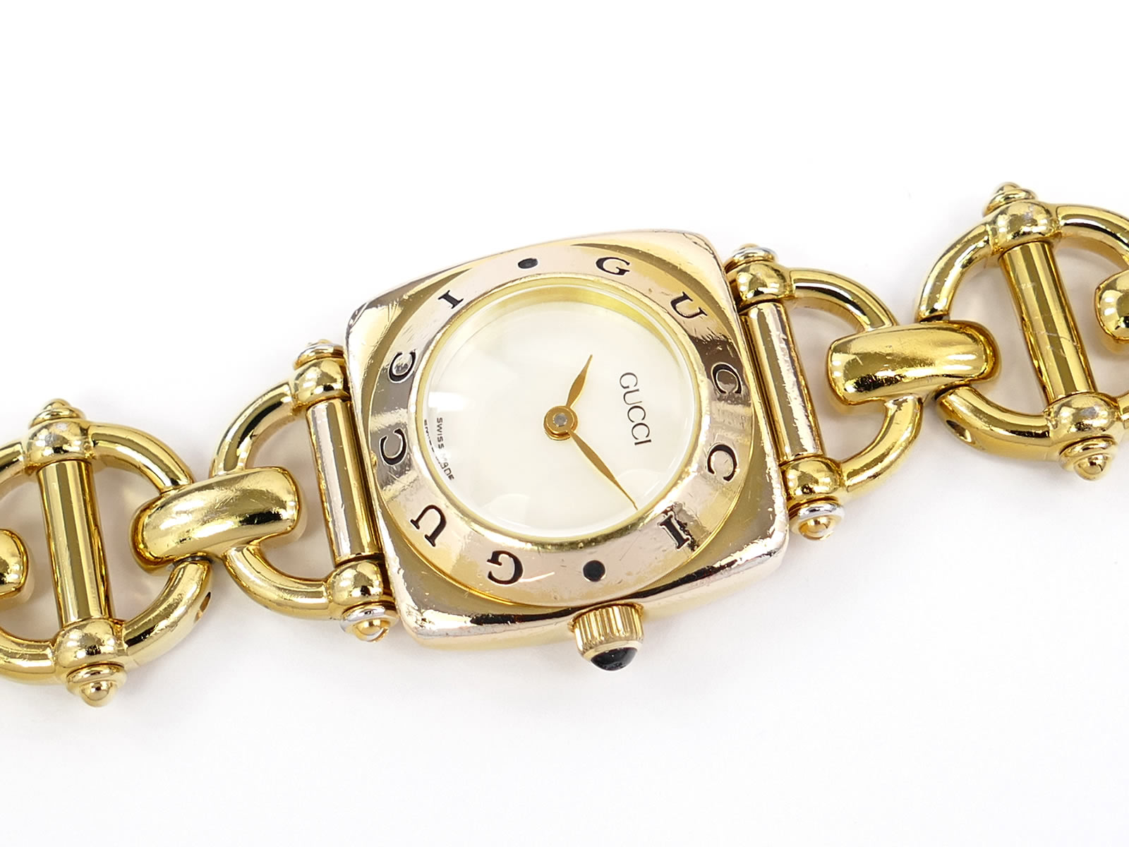 Gucci 6400L Square 18k Gold Plated Case