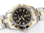 TAG Heuer 2000 Exclusive Black Dial with Solid 18k Gold Bezel WN1154-0