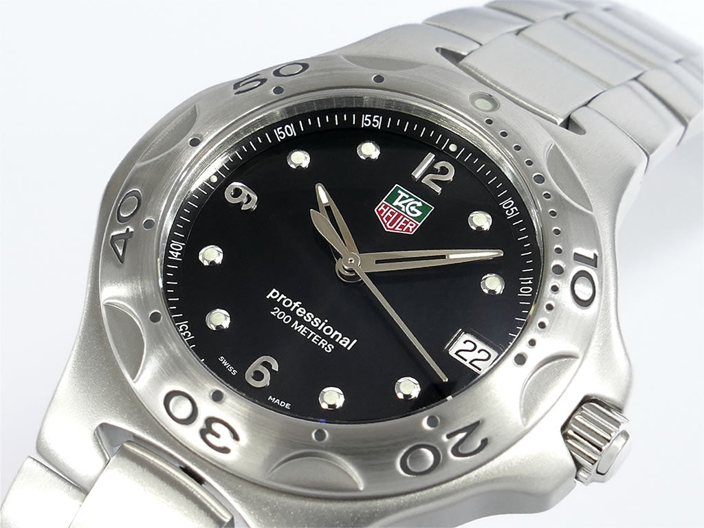 TAG Heuer Kirium WL1110 black dial with Arabic numerals and date