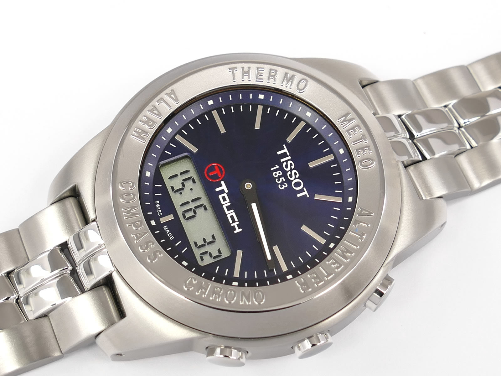 Tissot T-Touch Classic Blue Dial Stainless Steel Z 254/354 - Small