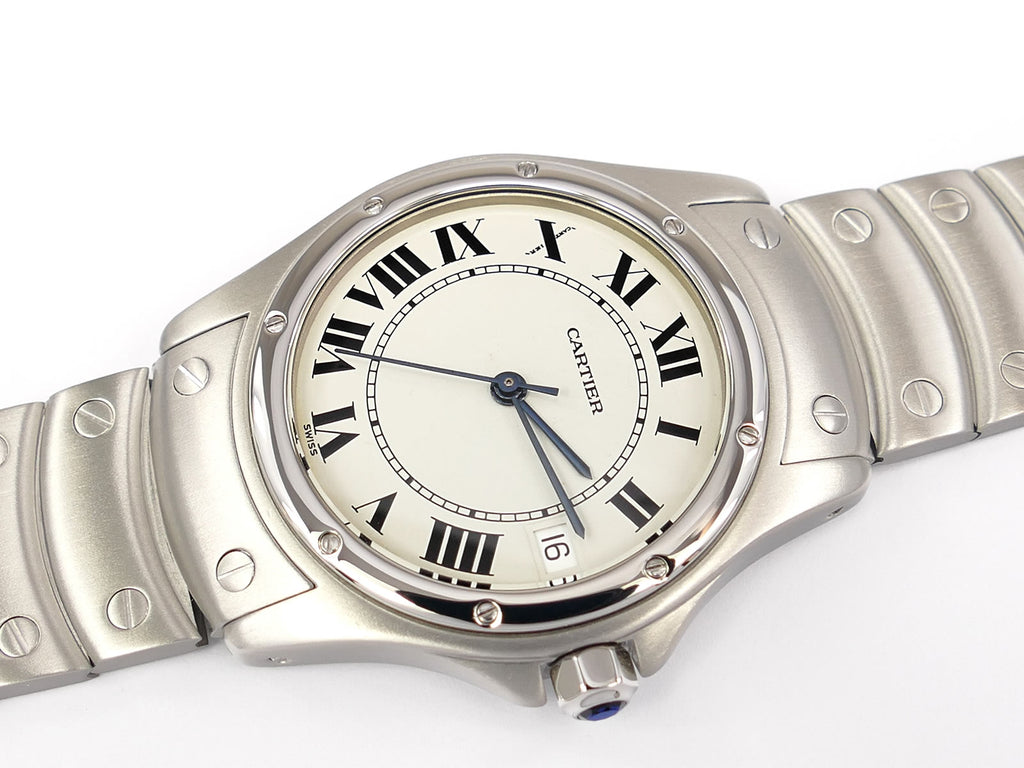 Cartier Santos Ronde White Roman Numeral 1920-1