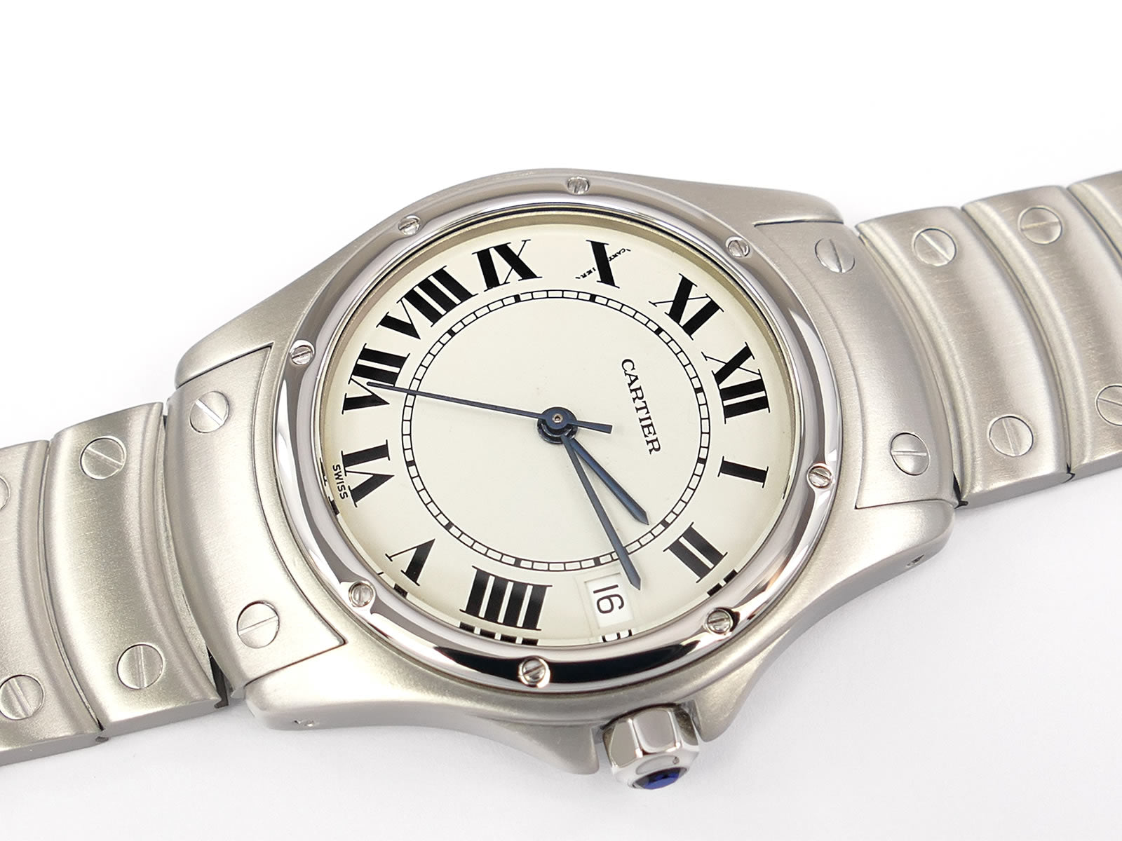 Cartier Santos Ronde White Roman Numeral 1920-1