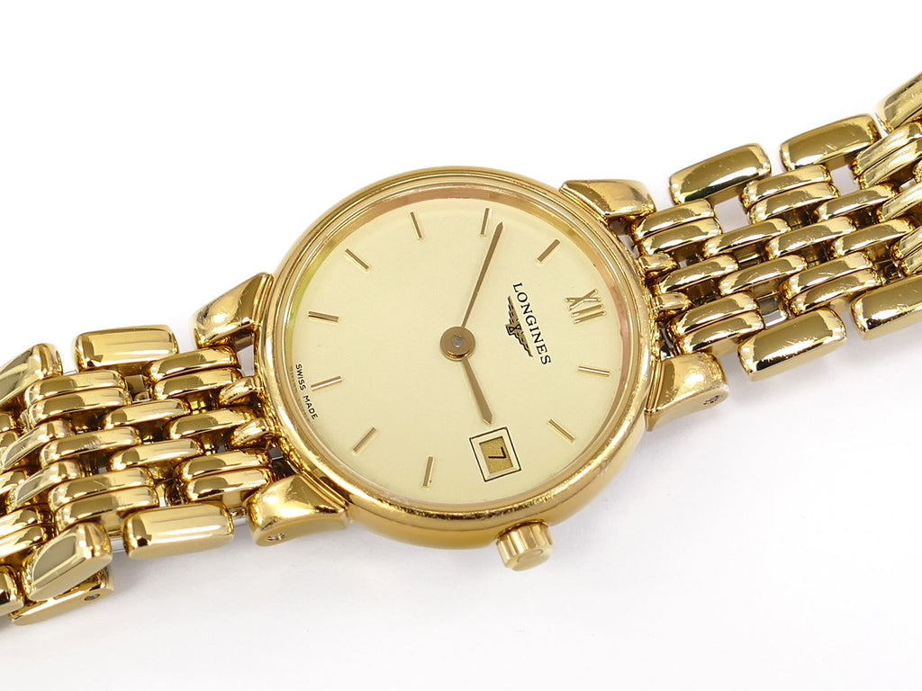 Longines La Grande Classique Elegances Champagne Dial Gold PVD L5.132.2.32.6