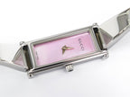 Gucci 1500L Pink Iridescent Rectangular Mother of Pearl Dial