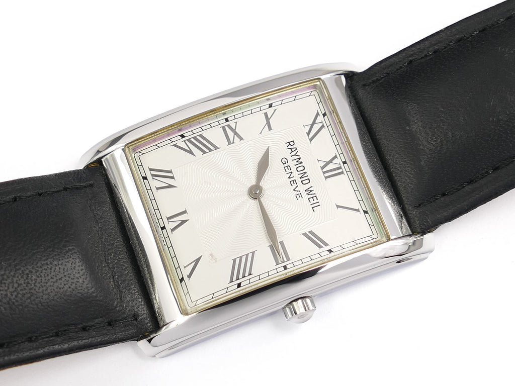 Raymond Weil Don Giovanni 9973/1 Silver Roman Numeral Rectangular Dial 