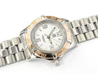 TAG Heuer 2000 Exclusive White Dial WN1350 with Solid 18k Gold Bezel