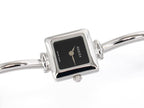 Gucci 1900L Black Dial Square Stainless Steel Quartz Watch