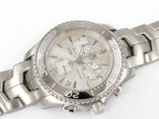 TAG Heuer Link Chronograph CJ1111 Silver Sunburst Dial 