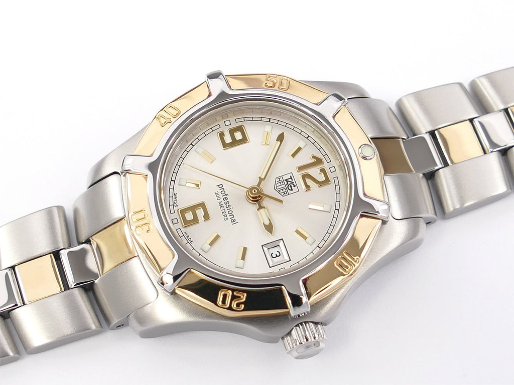 TAG Heuer 2000 Exclusive Silver Dial WN1353-0 Solid 18k Gold bezel