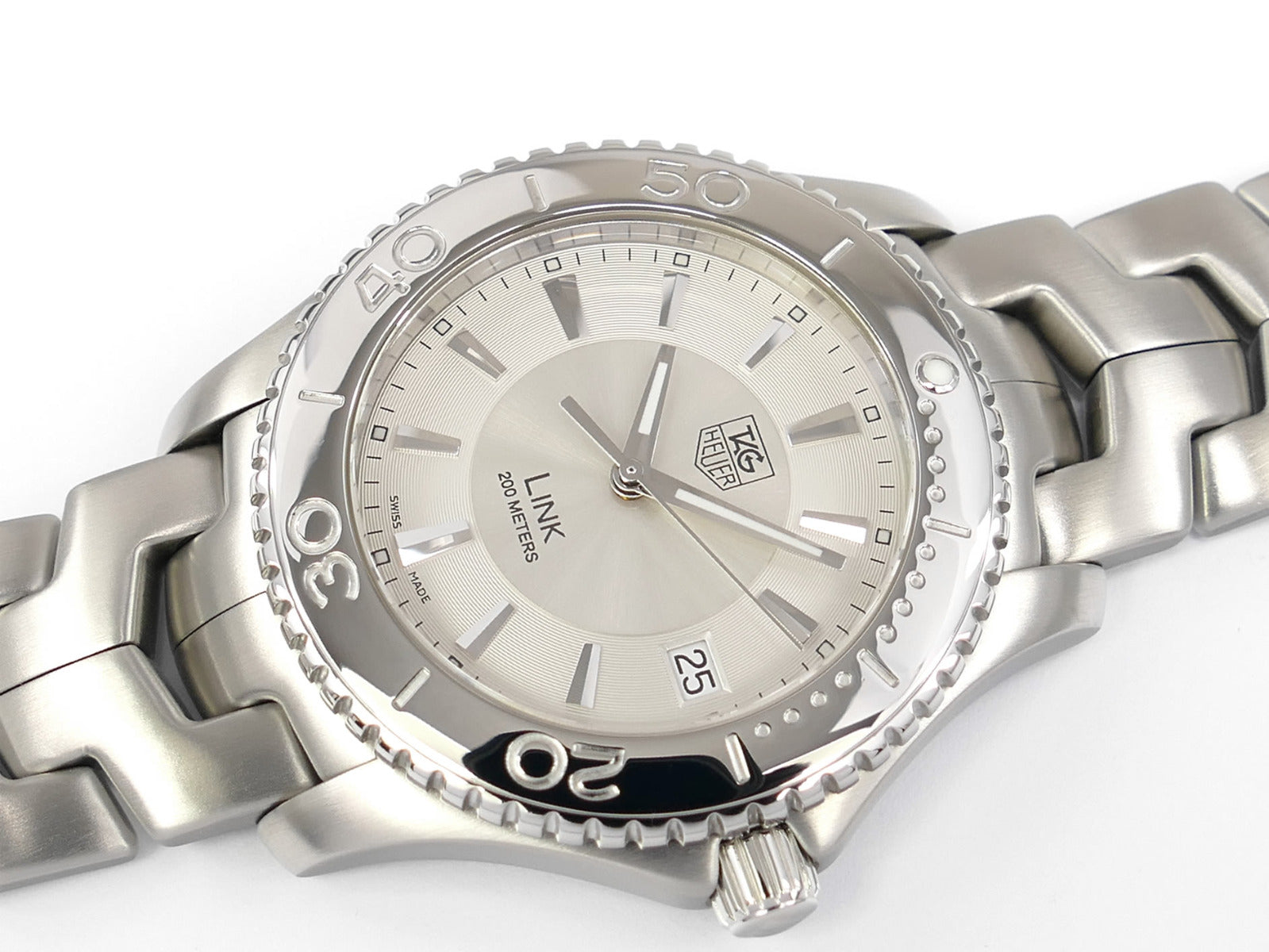TAG Heuer Link Silver Dial WJ1111 Quartz Date