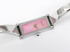 Gucci 1500L Pink Mother of Pearl Rectangular Dial 