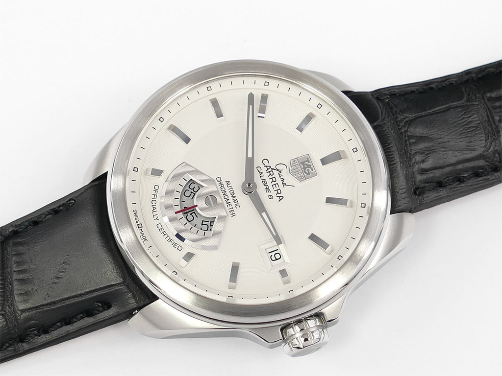 TAG Heuer Grand Carrera Calibre 6 Silver Dial WAV511B with date
