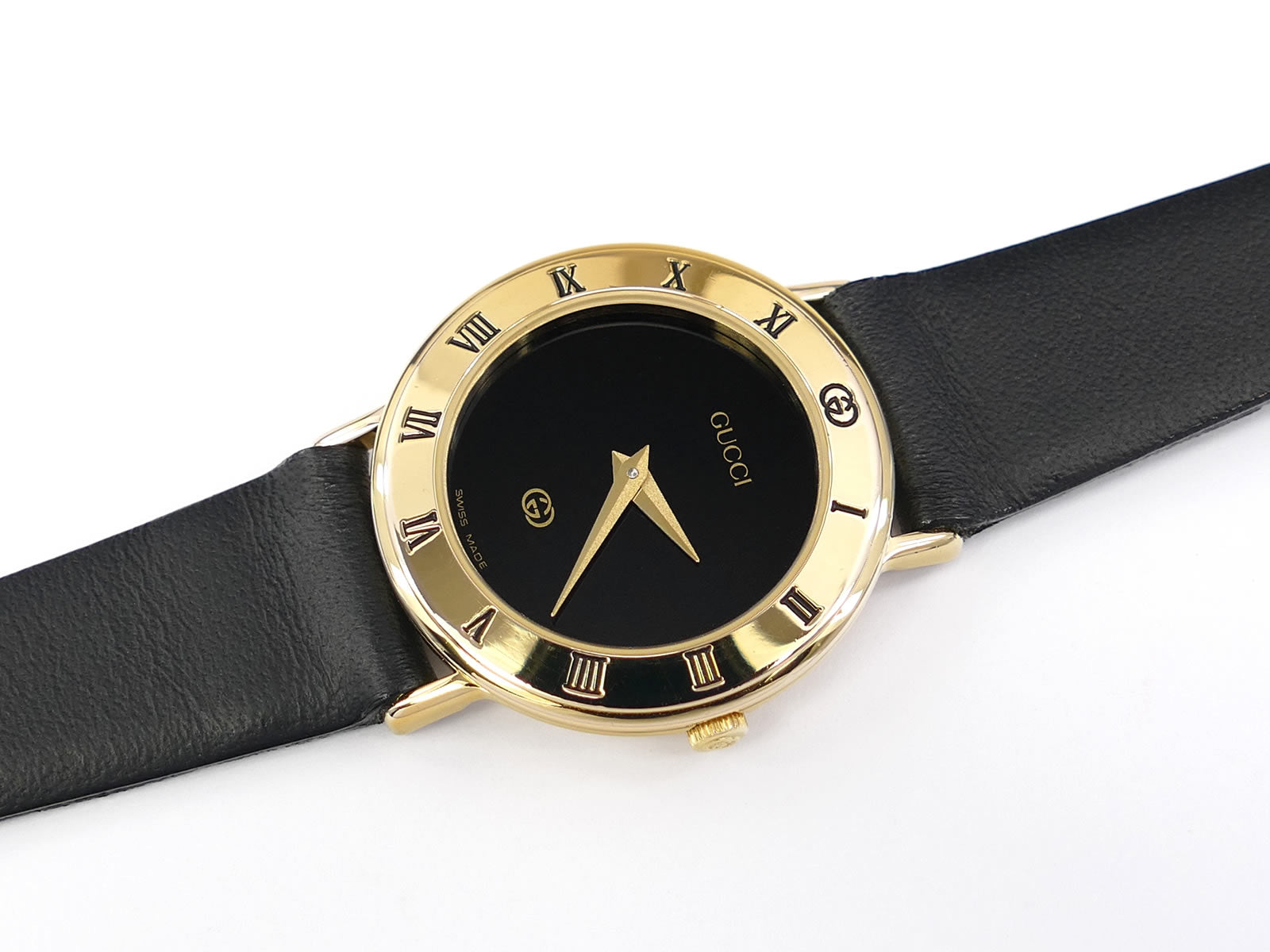 Gucci 3000L 18k Gold Plated - Roman Numeral Bezel