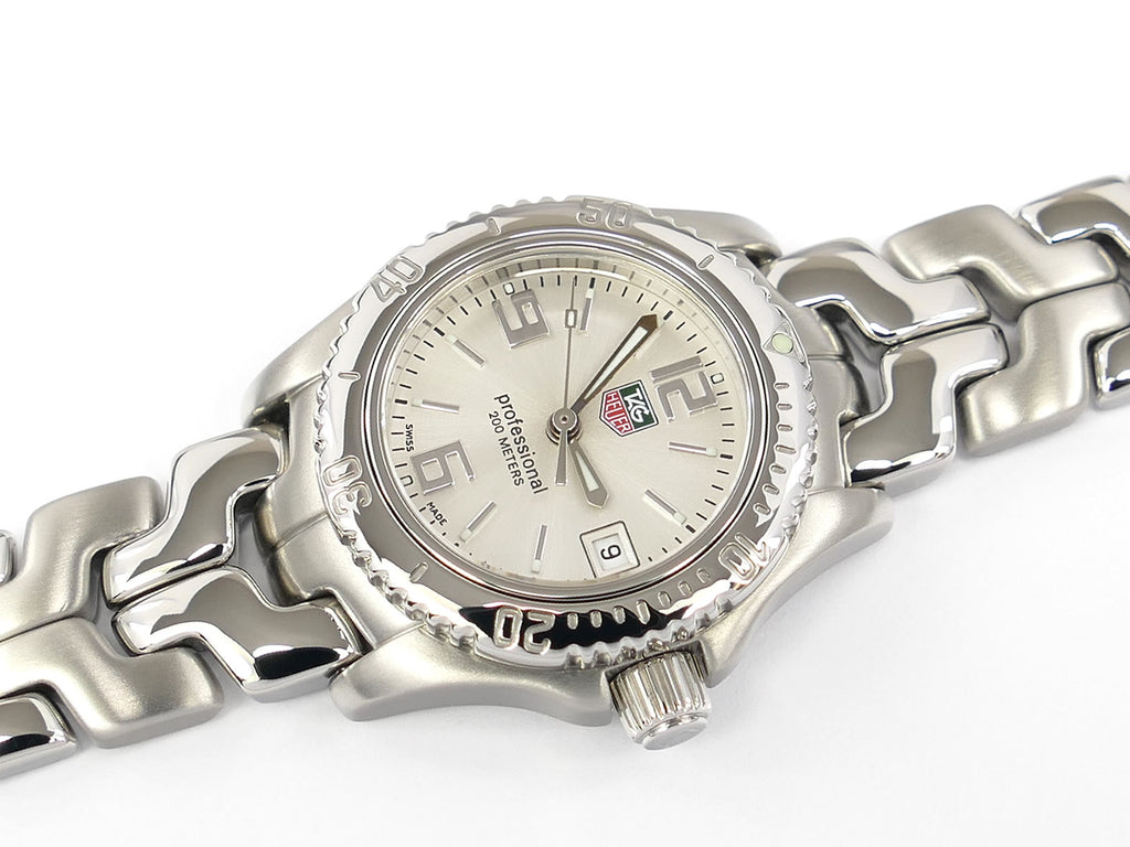 TAG Heuer Link Ladies Sunburst Silver Dial WT1414 Date