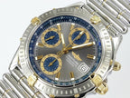 Breitling Chronomat B13352 Grey / Blue Chronograph Dial