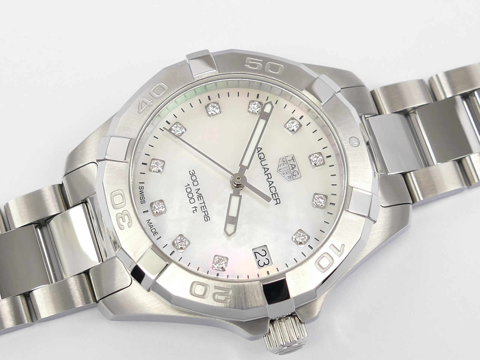 TAG Heuer Aquaracer Mother of Pearl & Diamonds WBD1314