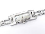 Gucci 3900L Rectangular 2 Diamond Dial all Stainless Steel