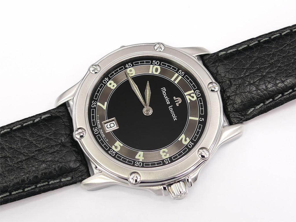 Maurice Lacroix Tiago Black & Grey Arabic Numeral Dial with Date 69703