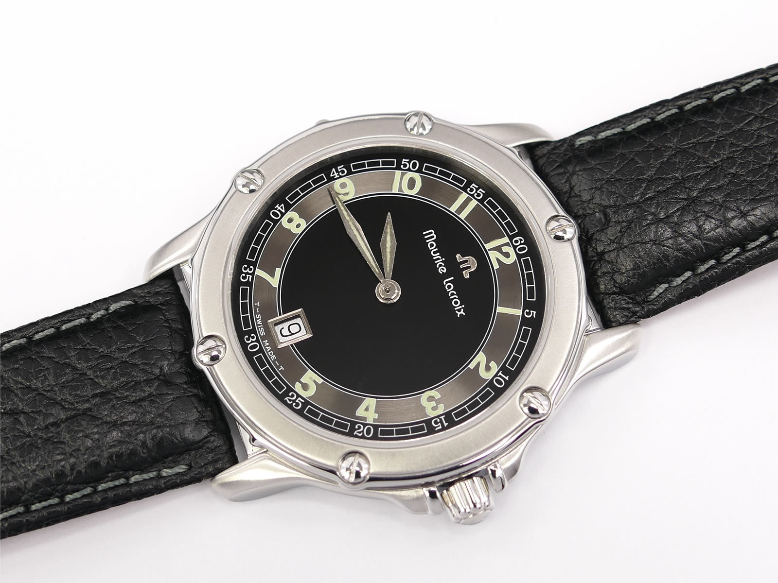 Maurice Lacroix Tiago Black & Grey Arabic Numeral Dial with Date 69703
