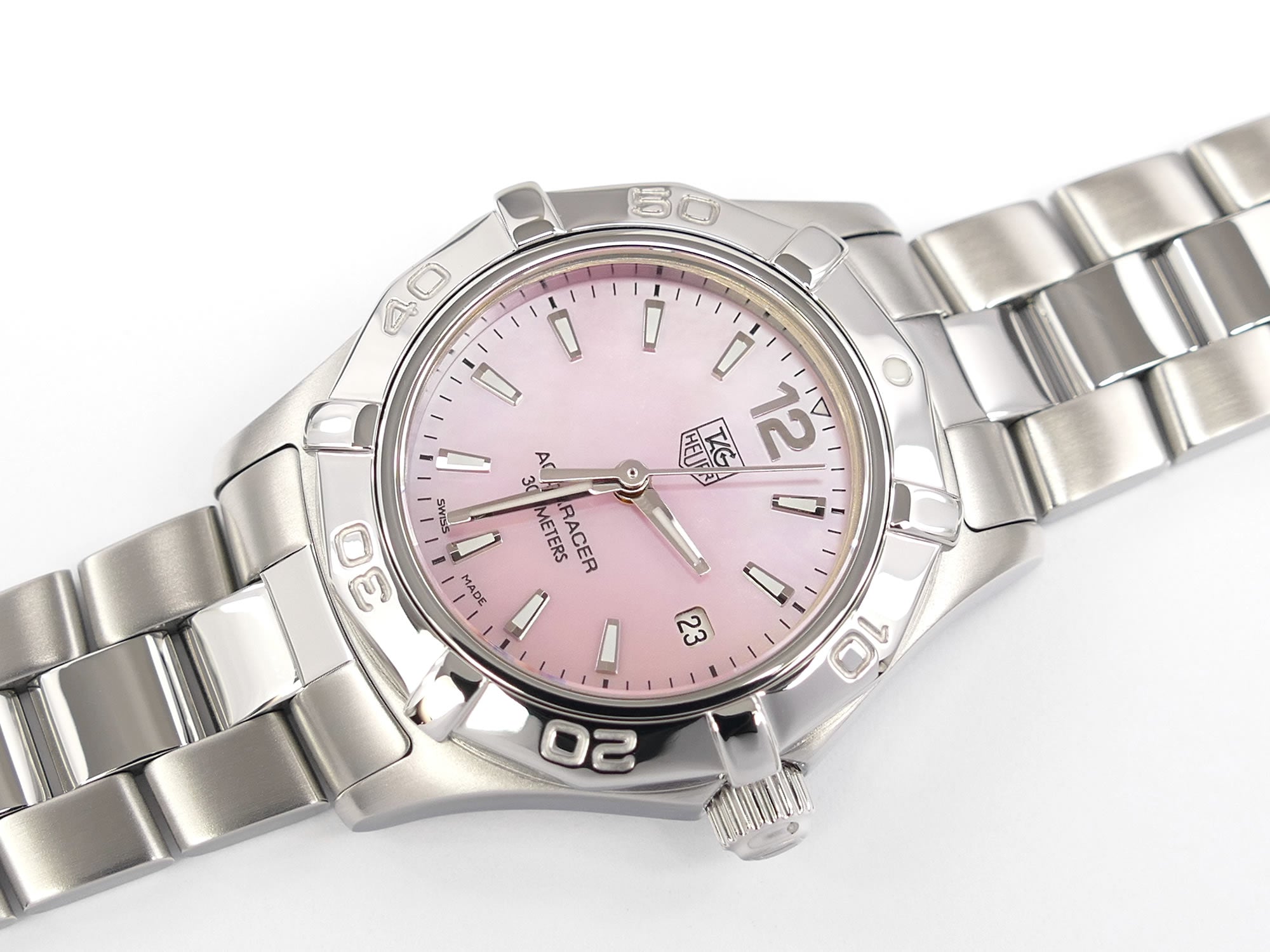 TAG Heuer Aquaracer WAF1418 Pink Mother of Pearl with Date