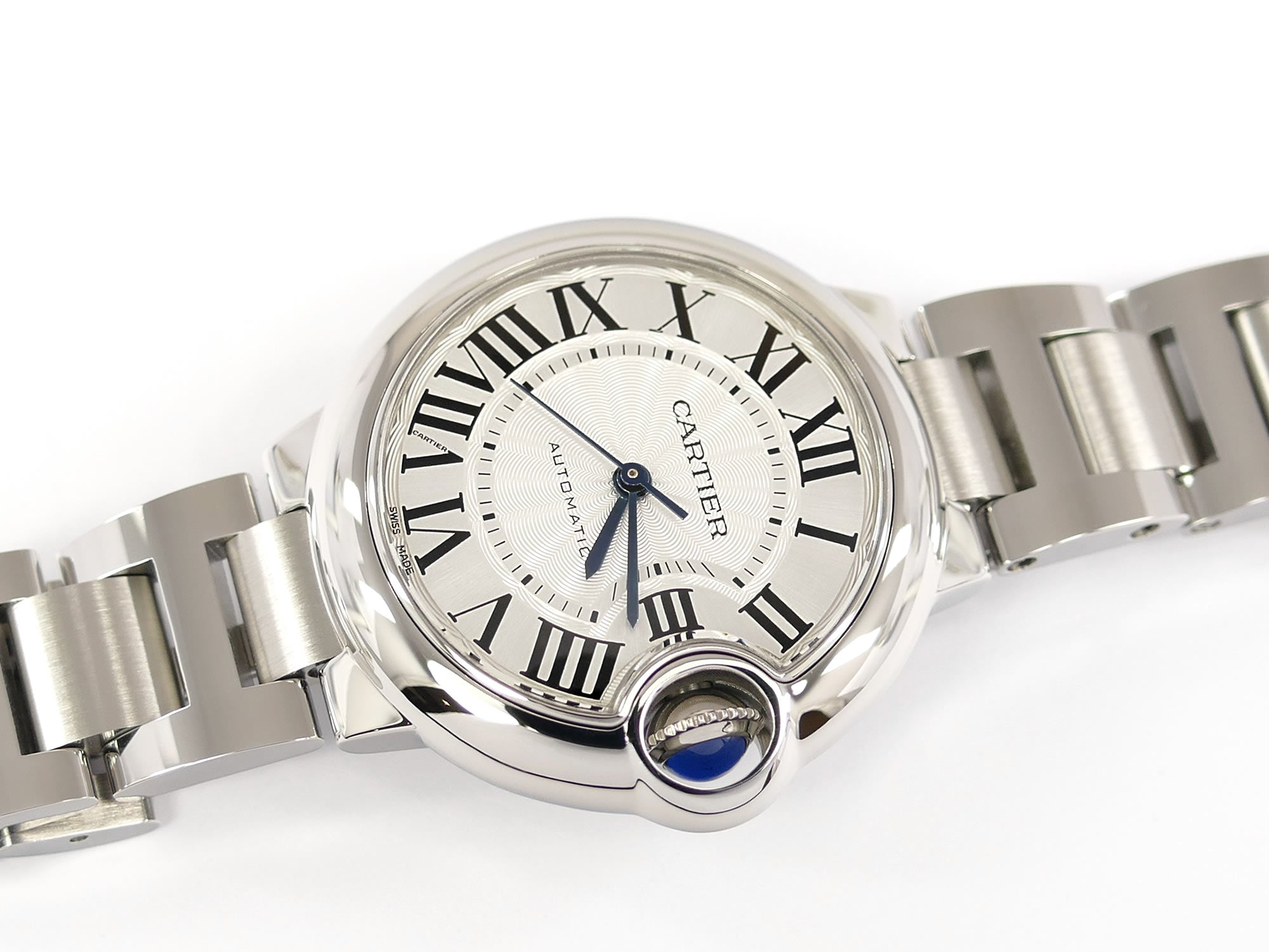Cartier Ballon Bleu W6920071 Silver Dial Automatic 3489 Roman Numerals