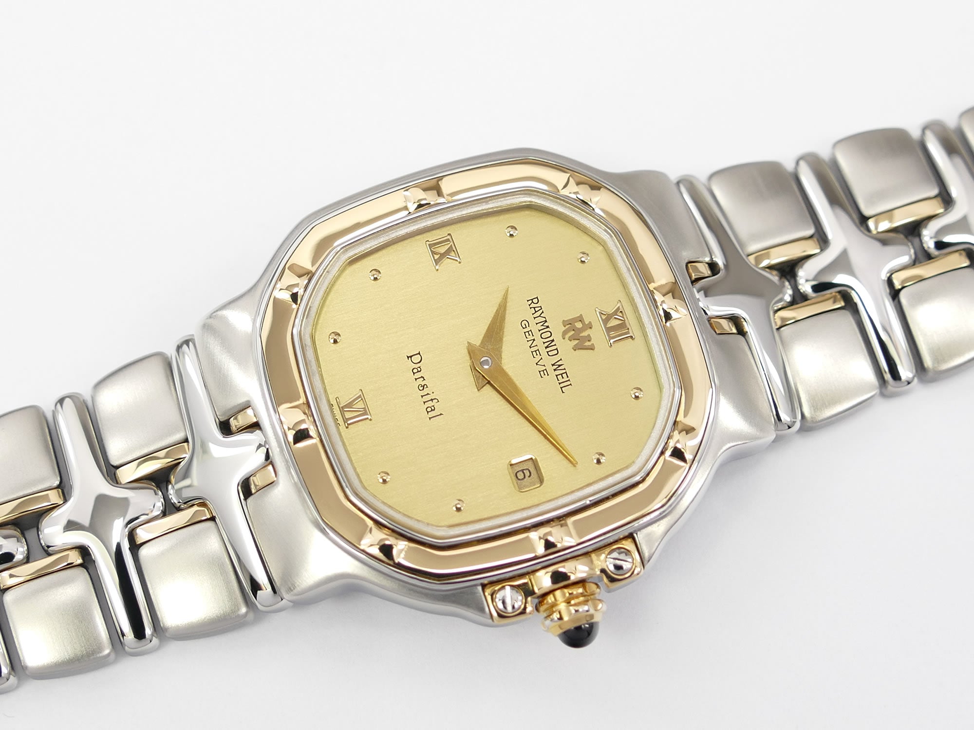 Raymond Weil Parsifal 9890 Octagonal Champagne Dial