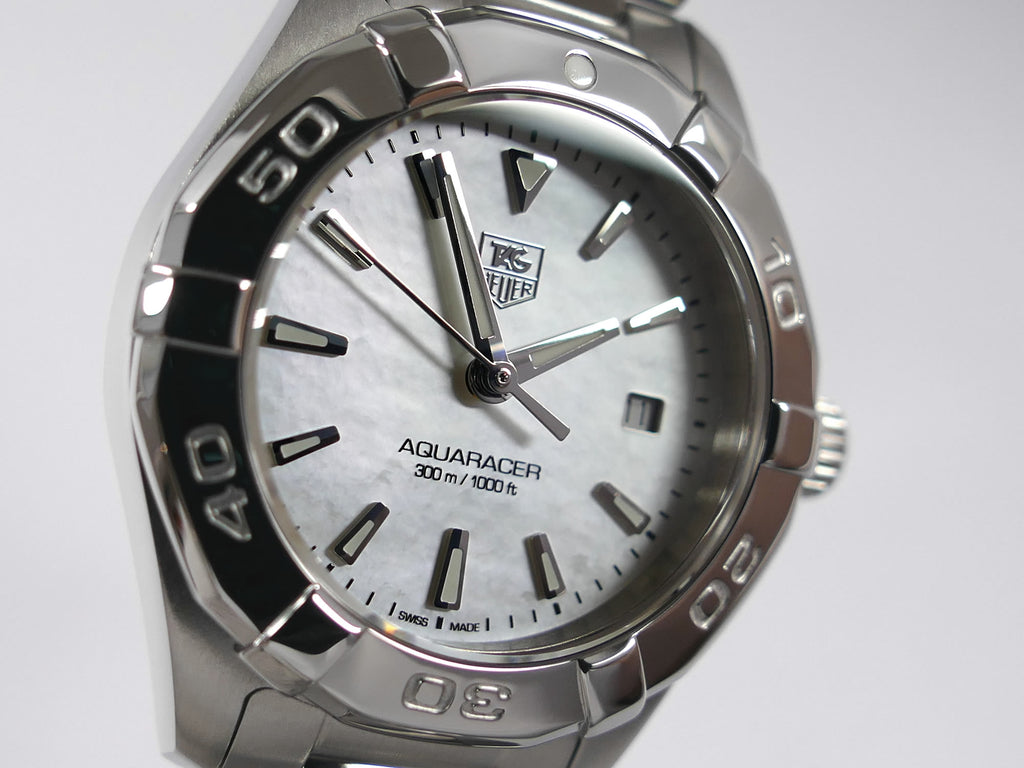 TAG Heuer Aquaracer WAY1412 Iridescent White Mother of Pearl dial