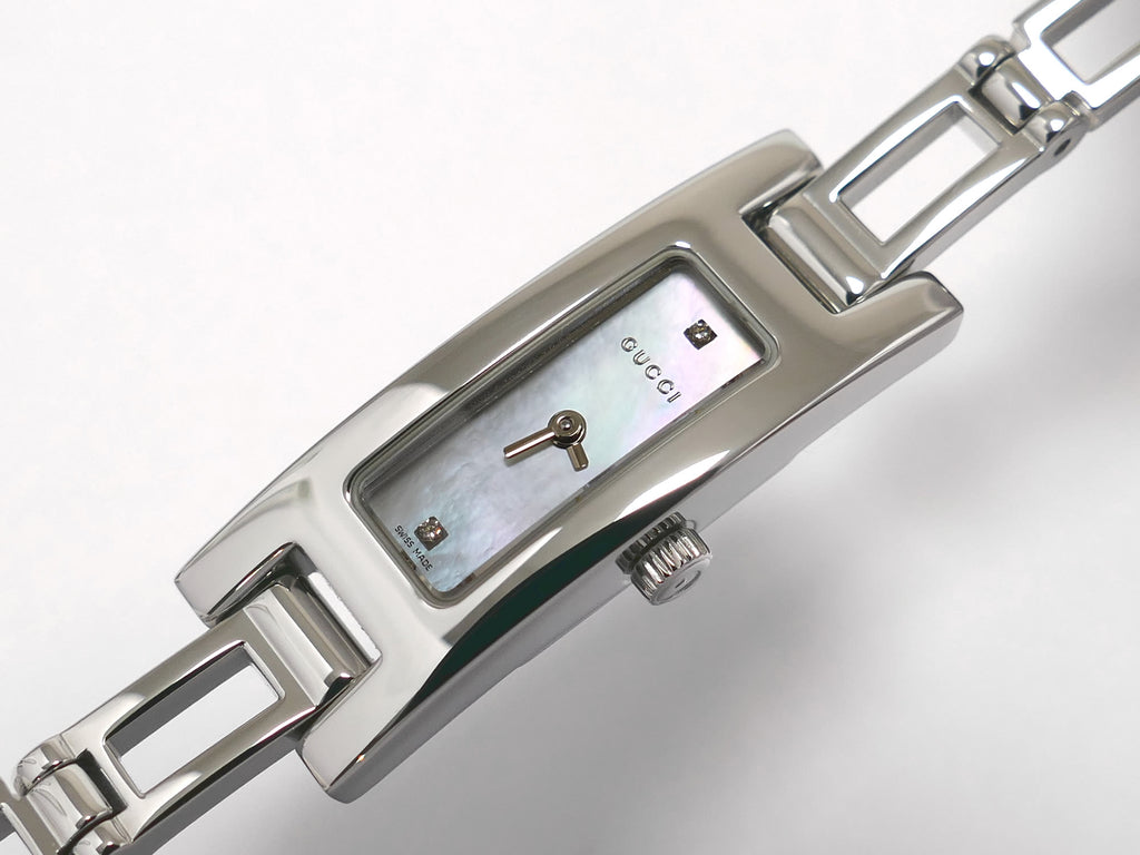 Gucci 3900L Iridescent Rectangular Mother of Pearl Dial