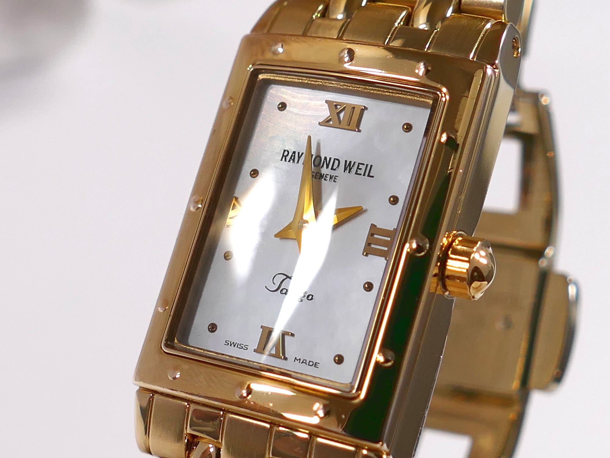 Raymond Weil Tango 5970 Iridescent Mother of Pearl Rectangular Dial