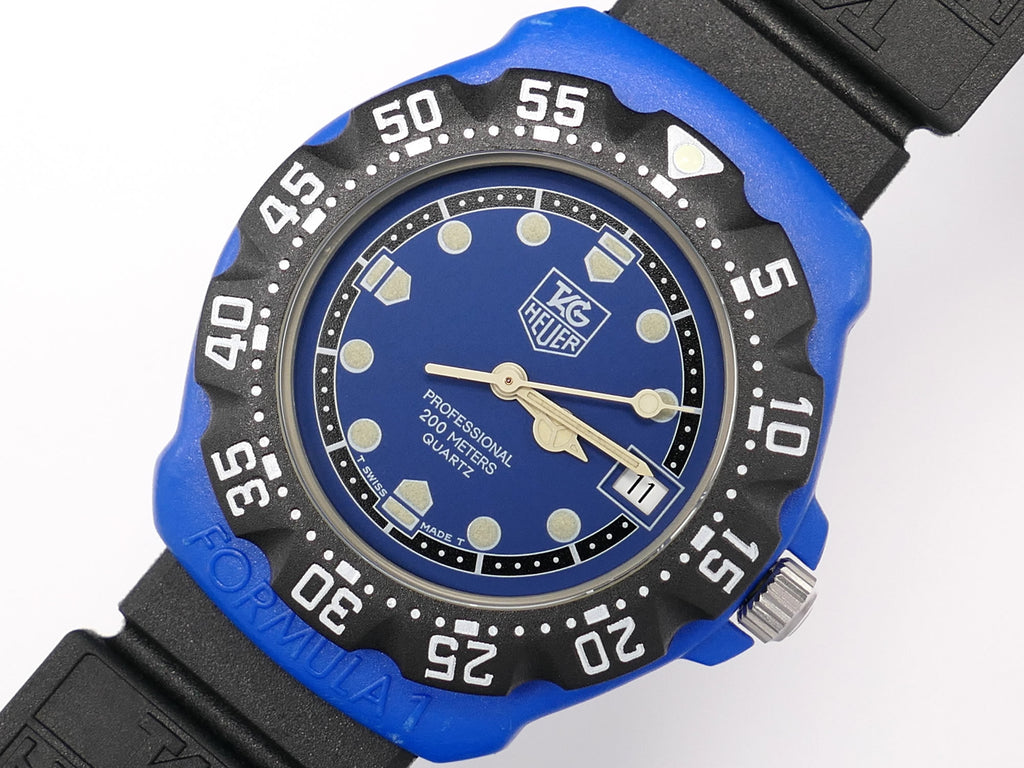 TAG Heuer Formula 1 381.513/1 Blue Dial Mid Size plastic case