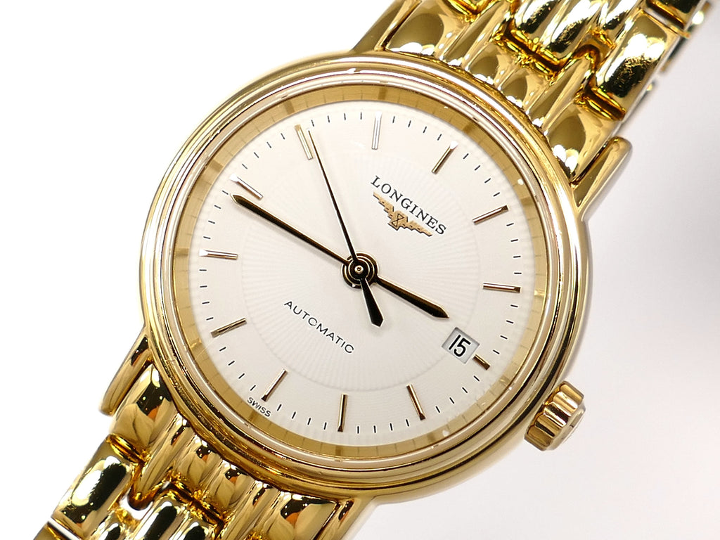 Longines Présence L4.221.2 Guilloceh White Dial