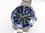 TAG Heuer Aquaracer CAY111B Blue sunburst dial with blue aluminium bezel