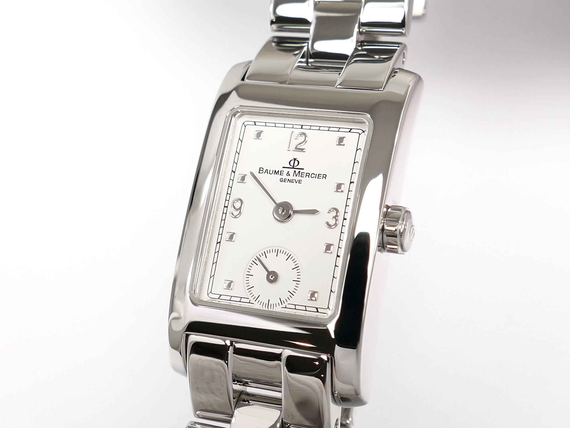Baume & Mercier Hampton MV045139 White Dial Quarter Arabic sub seconds
