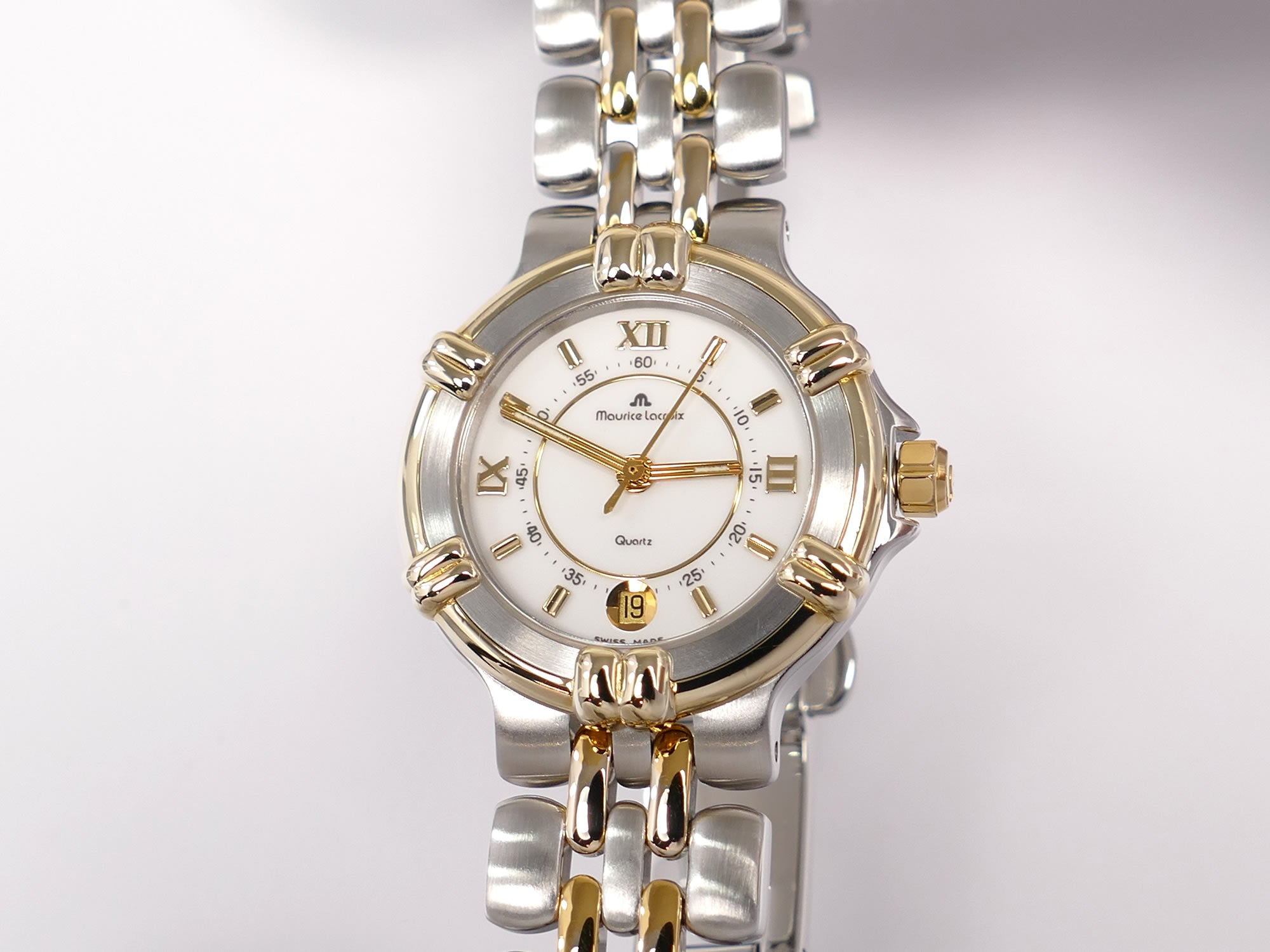 Maurice Lacroix Calypso 75326 White Dial 18k Gold Plated accents