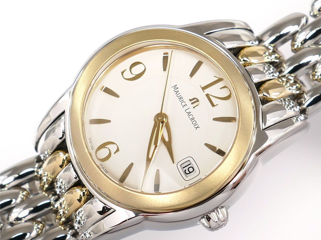 Maurice Lacroix Sphere SH1014 White quarter Arabic Dial with date