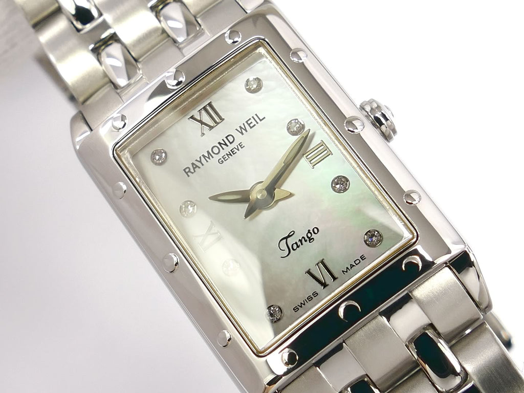Raymond Weil Tango White 5971-ST-00995 iridescent mother of pearl